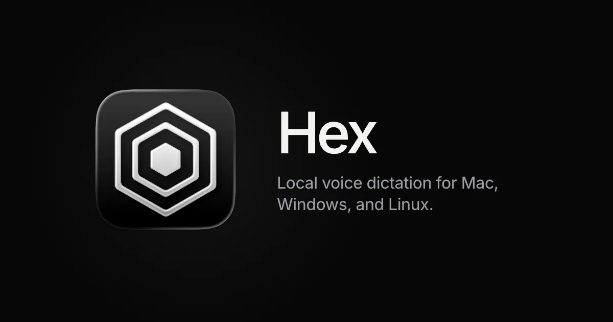 Hex expande ditado por voz local para Linux com app em Rust