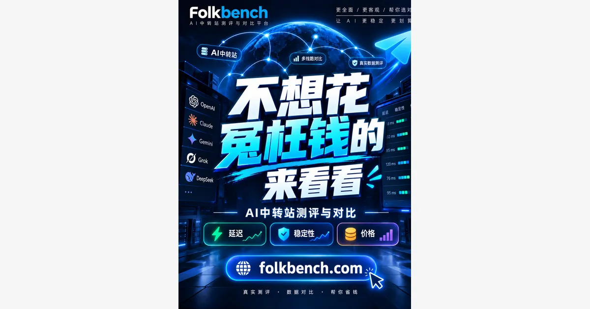 Folkbench mede rotas de IA e troca chaves de API com um clique