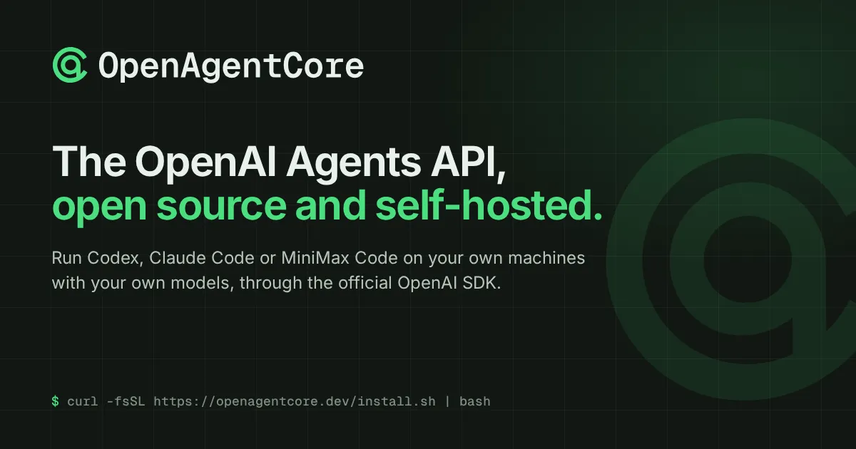MiniMax lança OpenAgentCore: OpenAI Agents API self-hosted em Go