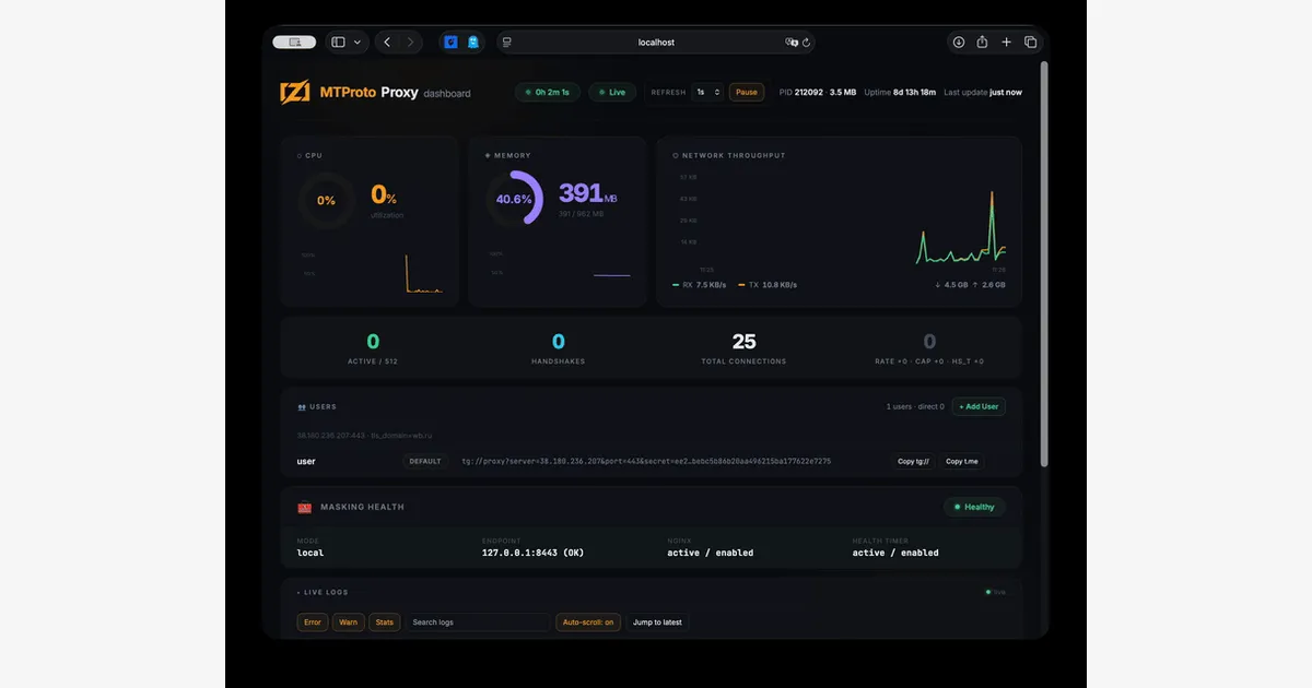 Proxy em Zig camufla conexões do Telegram como HTTPS comum para driblar censura