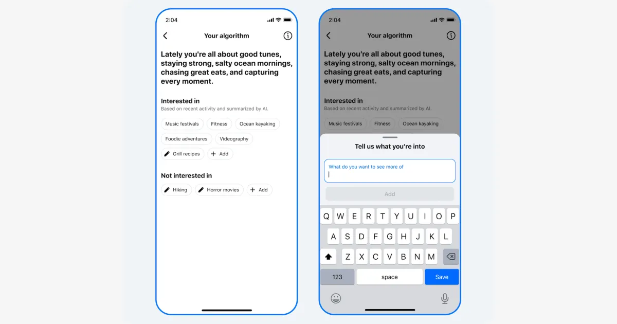 Meta permite controlar algoritmo do Facebook com pedidos em texto