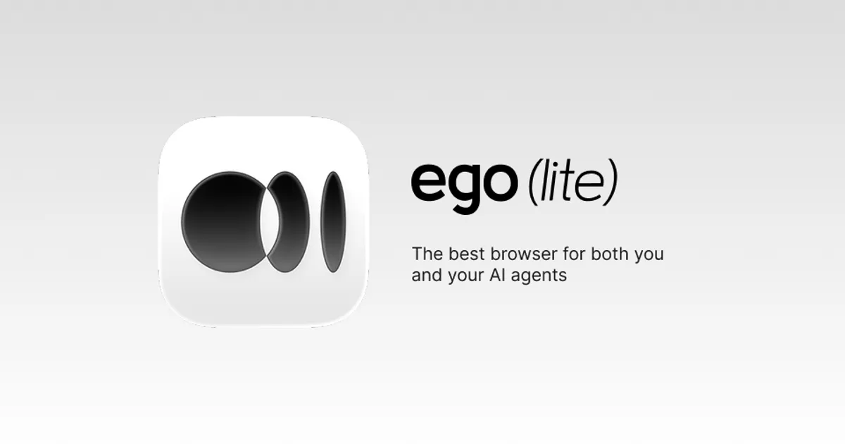 Navegador ego-lite acelera automação web para agentes de IA sem atrapalhar você