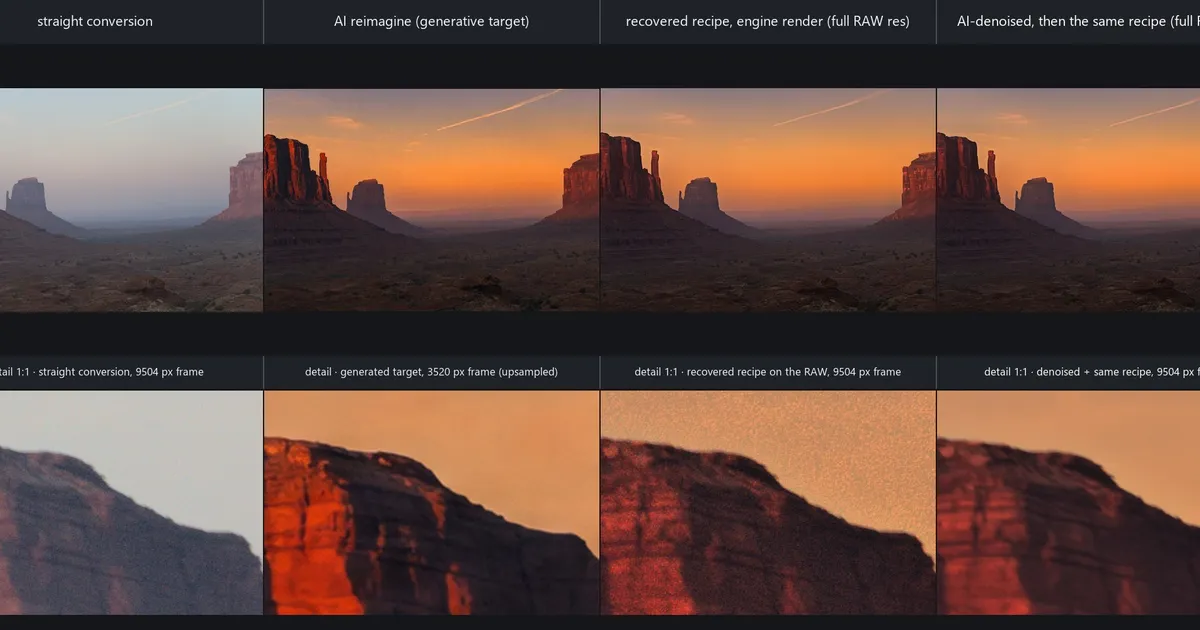Rust e inteligência artificial unem revelação de fotos RAW a ajustes determinísticos