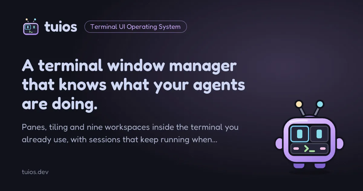 Gerenciador de terminal organiza janelas e monitora múltiplos agentes de código