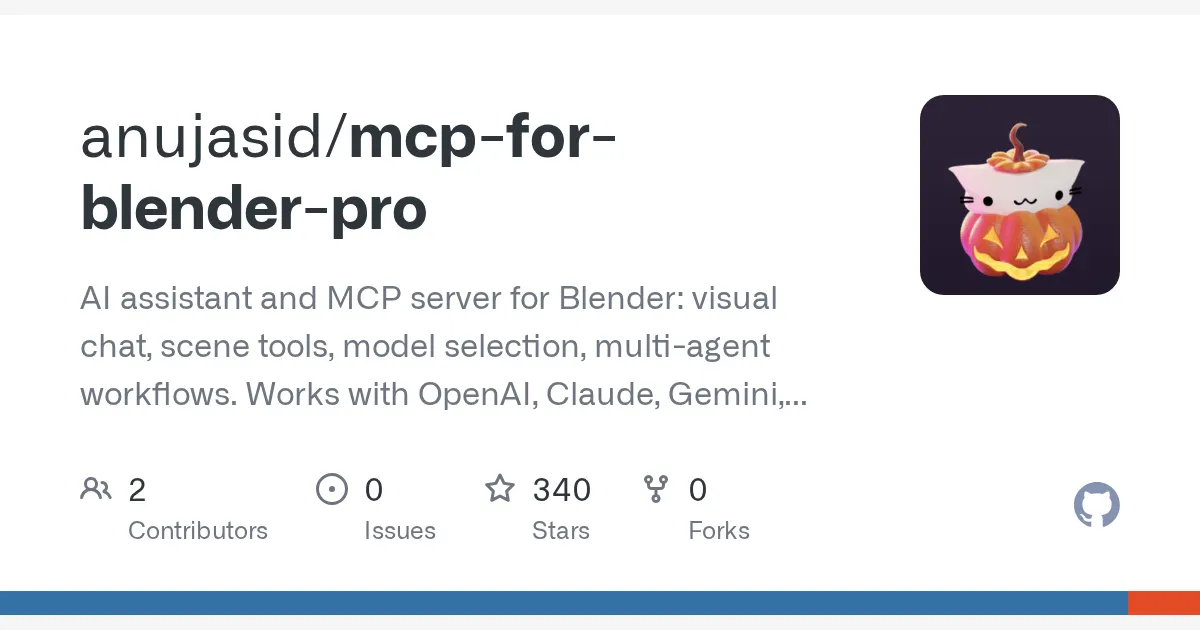 Extensão conecta o Blender a modelos de linguagem e agentes com protocolo aberto